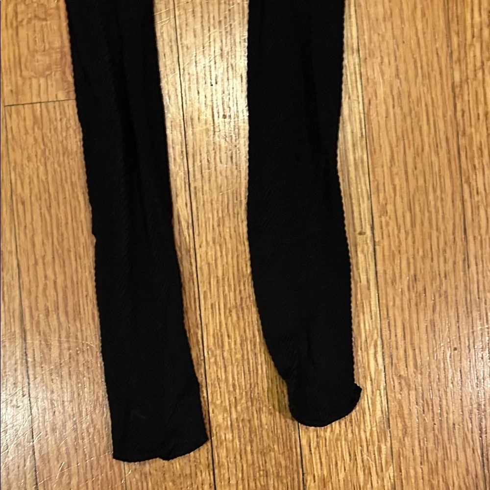 Spanx Dark Brown Herringbone Patterned Tights Size B